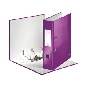 Leitz Ordner "WOW" violett-metallic 80 mm