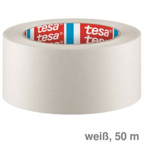 Tesa Packband, Papier weiß 50 mm x 50 m
