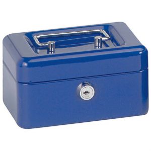 Alco Geldkassette Stahl blau 152 x 119 x 76 mm