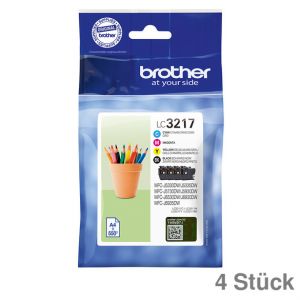 Brother Tintenpatrone LC-3217, Multipack CMYK 4St.